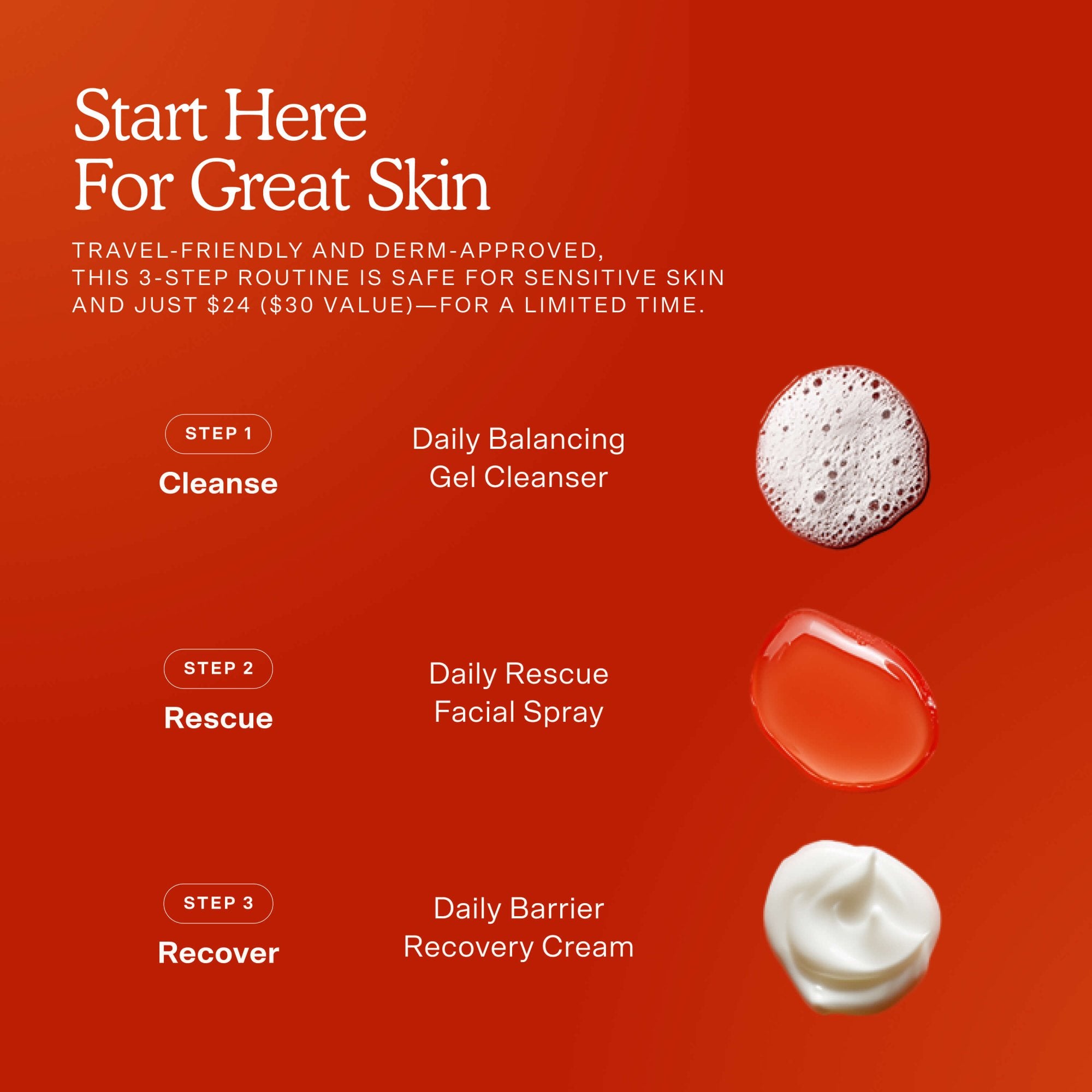 SOS Travel-Ready skincare minis kit