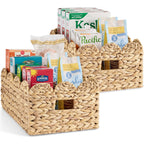 16x12 Scalloped Shelf Basket Pantry Bins 2 Pack