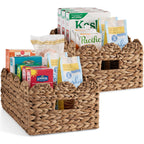 16x12 Scalloped Shelf Basket Pantry Bins 2 Pack