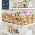 16x12 Scalloped Shelf Basket Pantry Bins 2 Pack