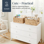 16x12 Scalloped Shelf Basket Pantry Bins 2 Pack