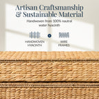 2 PC Water Hyacinth Nesting Underbed Storage Baskets
