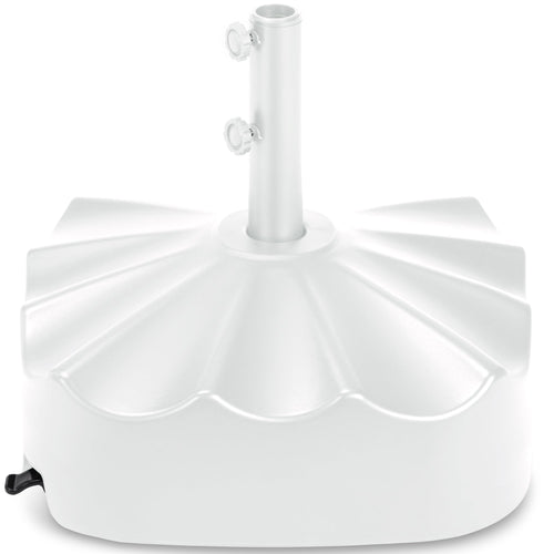 123lb Capacity Fillable Mobile Umbrella Base w/ 4 wheels - Wavy Design