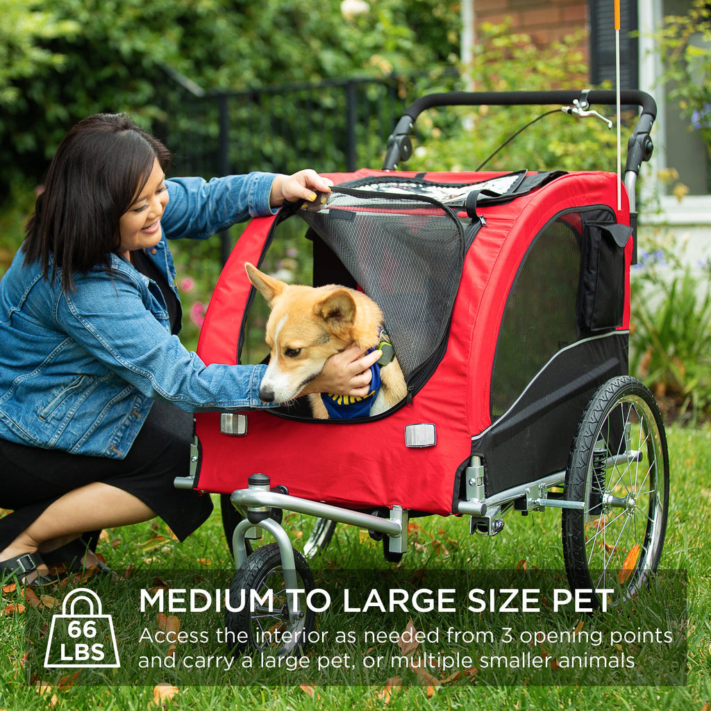 2-in-1 Pet Stroller and BikeTrailer