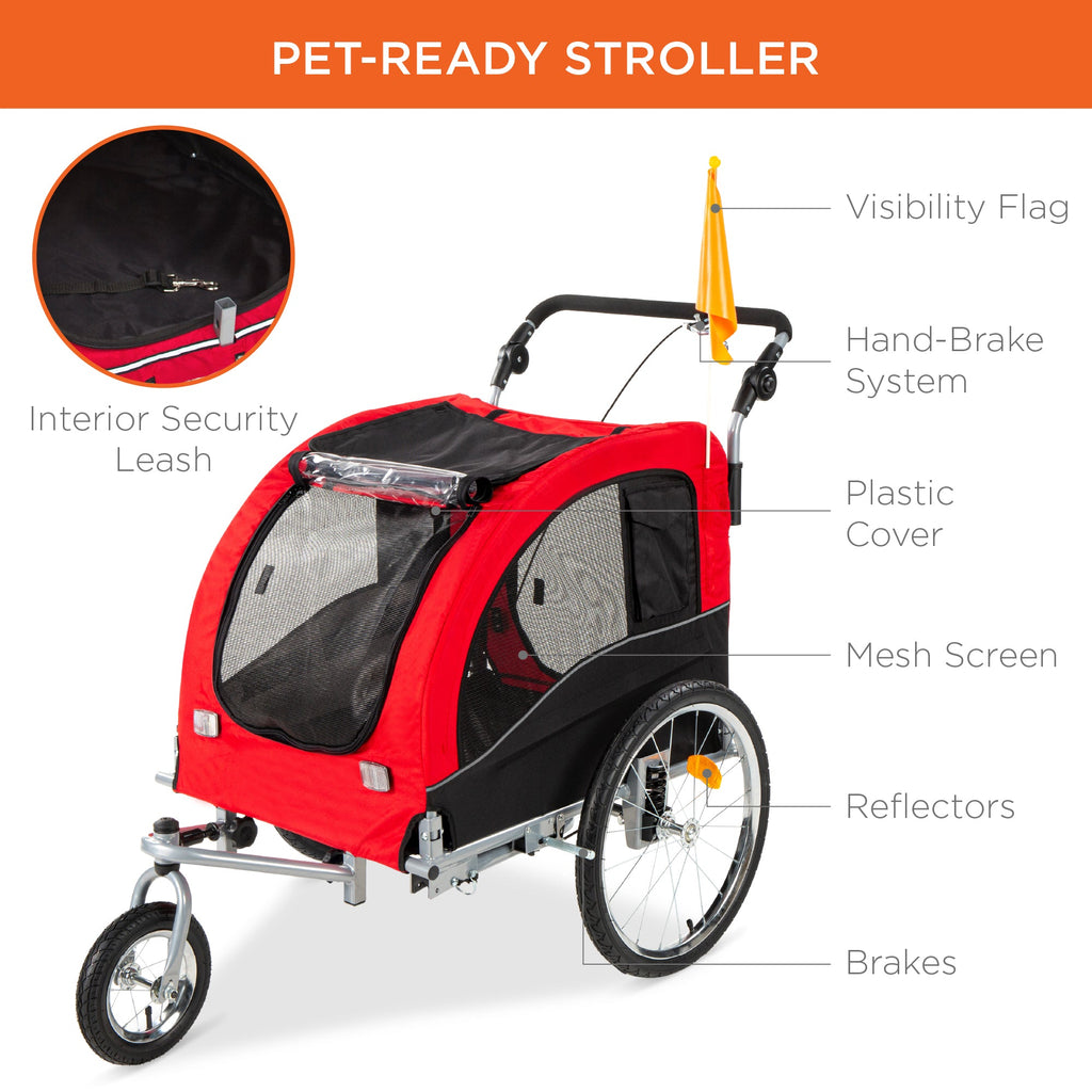 2-in-1 Pet Stroller and BikeTrailer