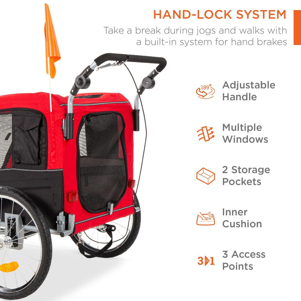 2-in-1 Pet Stroller and BikeTrailer