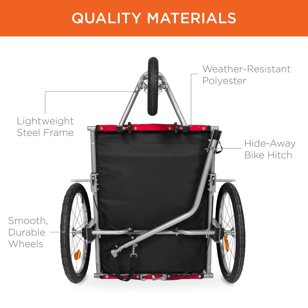 2-in-1 Pet Stroller and BikeTrailer