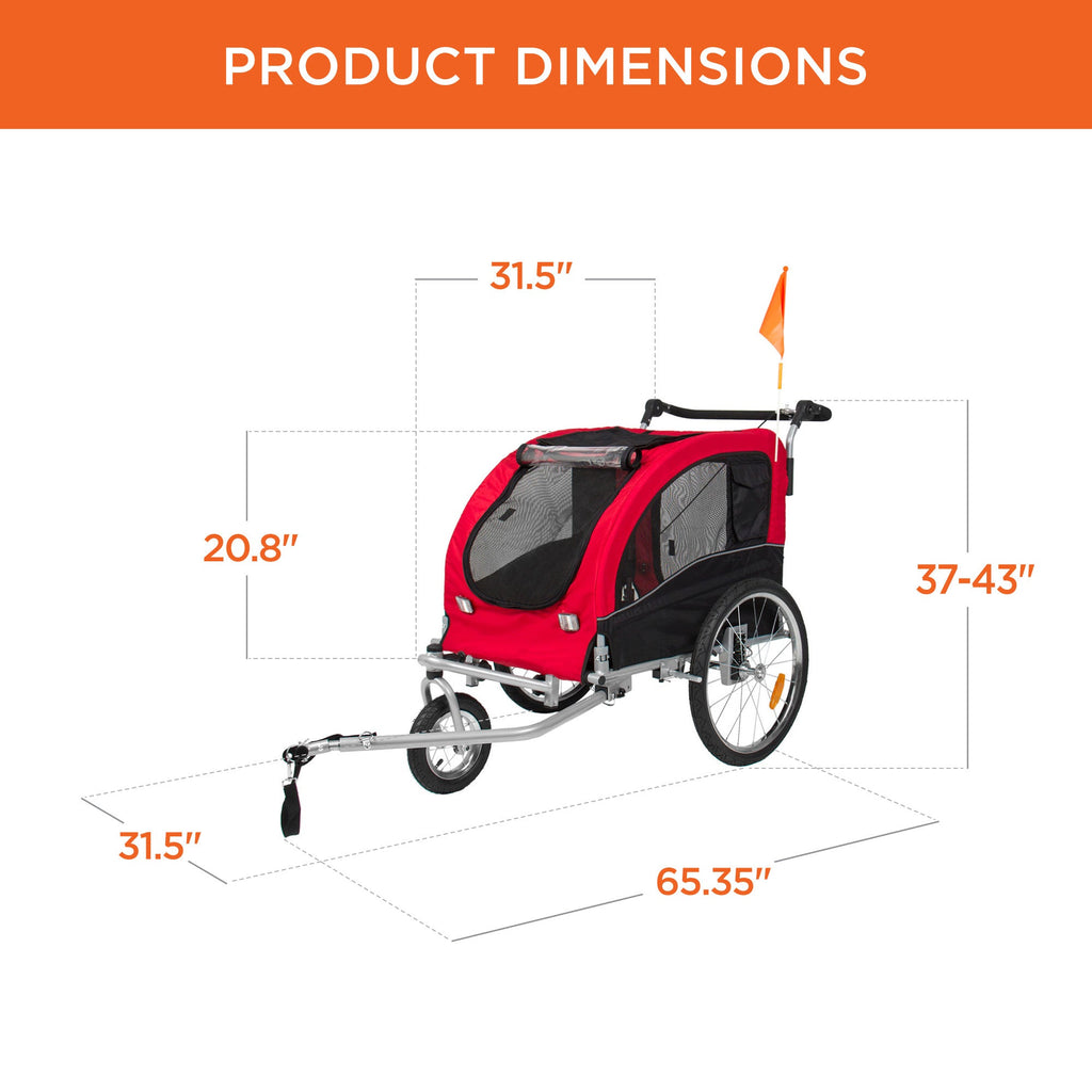 2-in-1 Pet Stroller and BikeTrailer