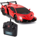 1/24 Kids RC Lamborghini Veneno Racing Car Toy w/ Lights Shock Suspension