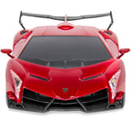 1/24 Kids RC Lamborghini Veneno Racing Car Toy w/ Lights Shock Suspension
