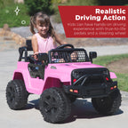 12V Kids Ride-On Truck Car w/ Parent Remote Control Spring Suspension