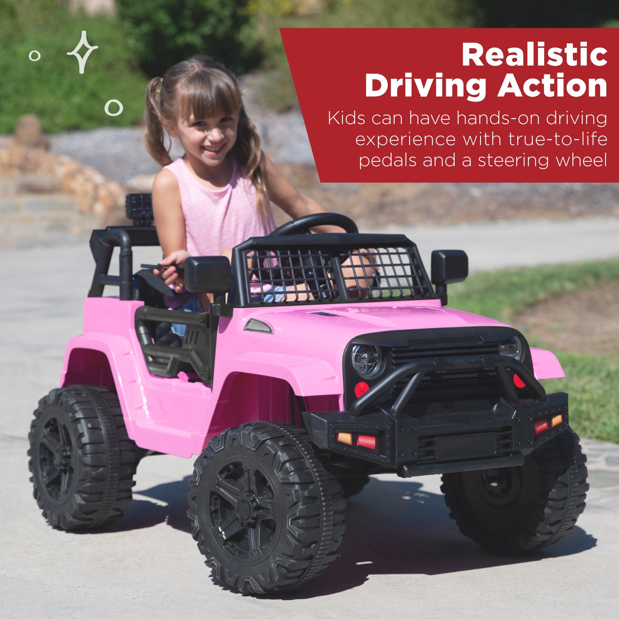 12V Kids Ride-On Truck Car w/ Parent Remote Control Spring Suspension