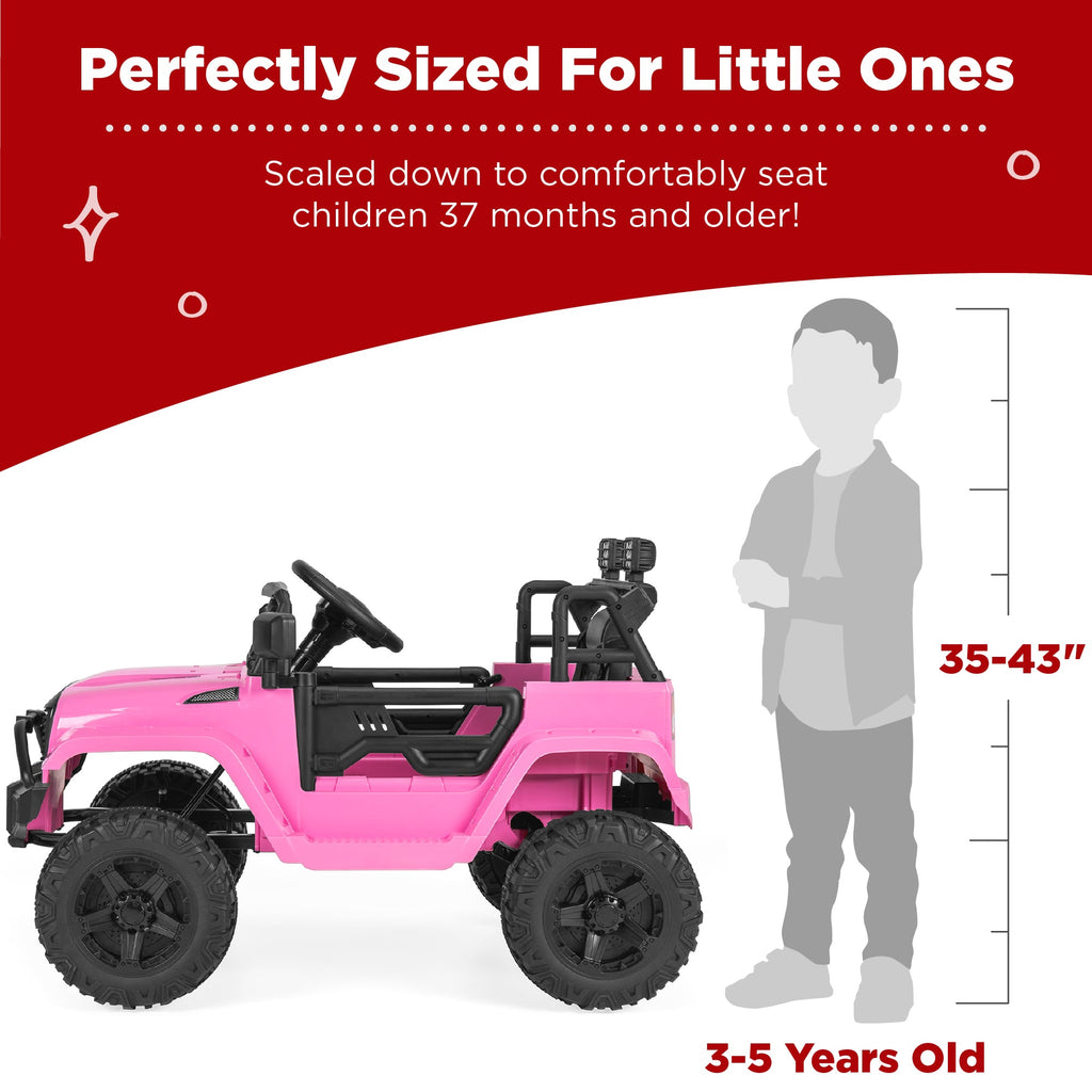12V Kids Ride-On Truck Car w/ Parent Remote Control Spring Suspension