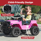12V Kids Ride-On Truck Car w/ Parent Remote Control Spring Suspension