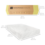 12in Medium-Firm Green Tea & Charcoal Gel Memory Foam Mattress