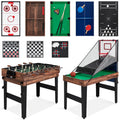 13-in-1 Combo Game Table Set w/ Ping Pong Foosball Basketball Air Hockey