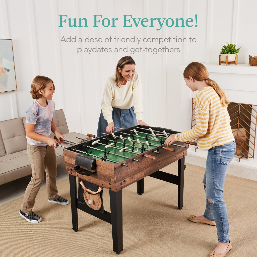 13-in-1 Combo Game Table Set w/ Ping Pong Foosball Basketball Air Hockey