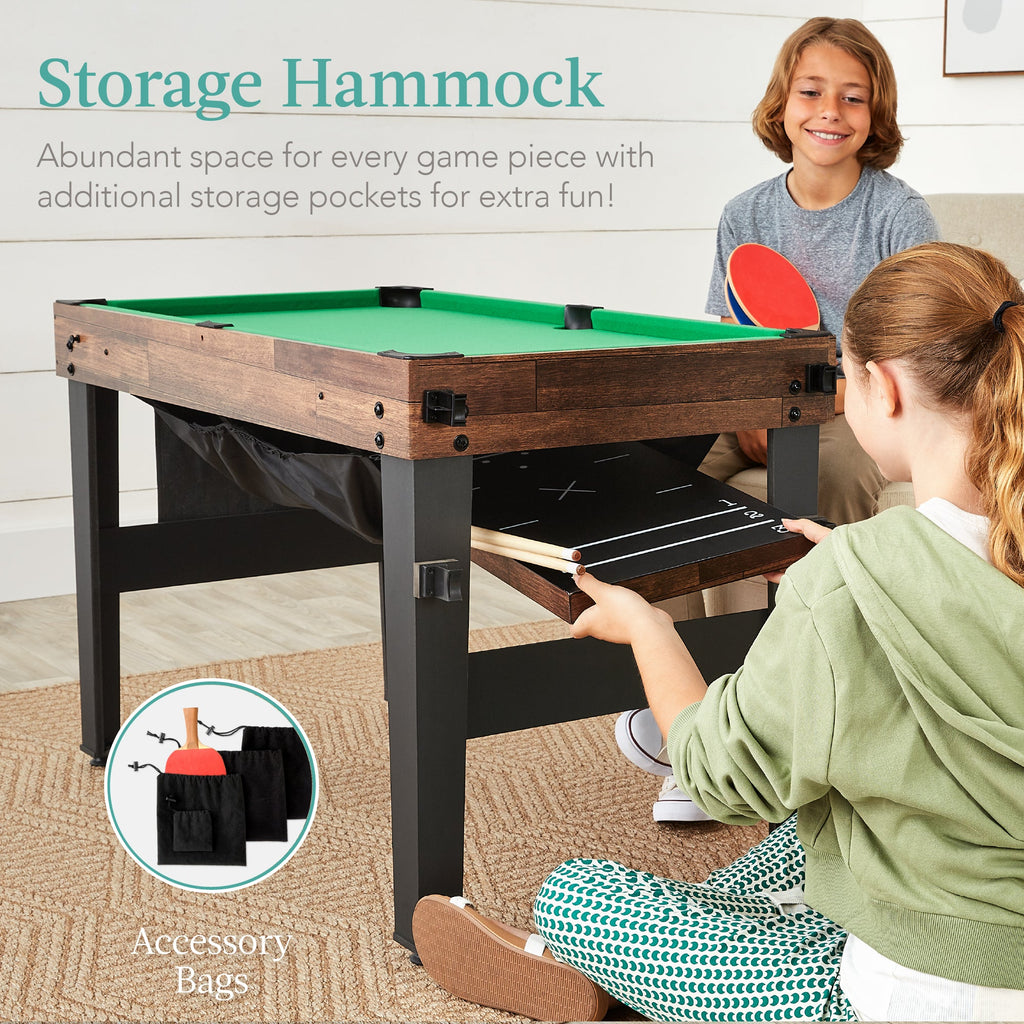 13-in-1 Combo Game Table Set w/ Ping Pong Foosball Basketball Air Hockey