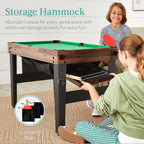 13-in-1 Combo Game Table Set w/ Ping Pong Foosball Basketball Air Hockey