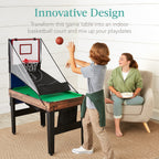 13-in-1 Combo Game Table Set w/ Ping Pong Foosball Basketball Air Hockey