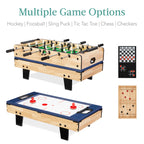 11-in-1 Combo Game Set w/ Ping Pong Foosball Air Hockey 5 Storage Bags