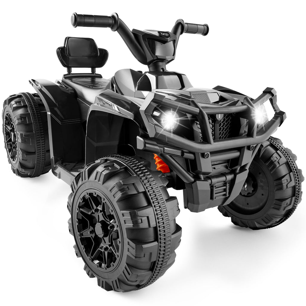 12V Kids Ride-On 4-Wheeler Quad ATV Car w/ 2.4mph Max Bluetooth Headlights