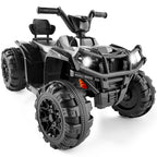 12V Kids Ride-On 4-Wheeler Quad ATV Car w/ 2.4mph Max Bluetooth Headlights