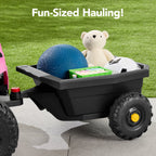 12V Kids Ride-On UTV and Trailer w/Parent Remote Control LED Lights