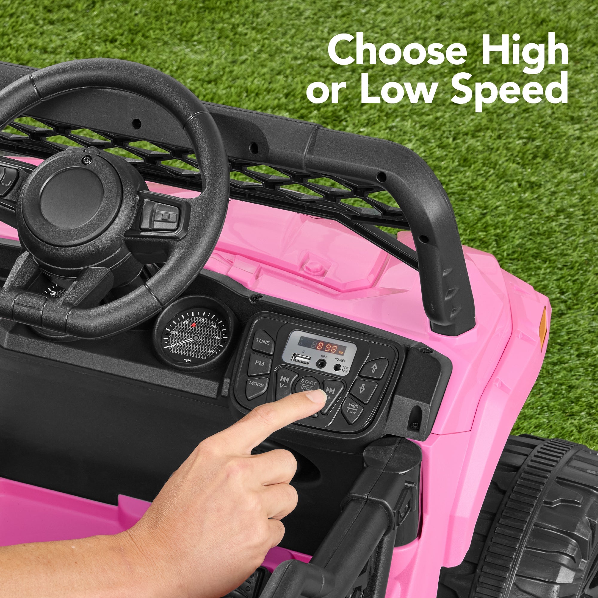 12V Kids Ride-On UTV and Trailer w/Parent Remote Control LED Lights