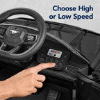 12V Kids Ride-On Car Officially Licensed Ford Mustang w/ Remote 2 Speeds