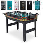 10-in-1 Combo Game Table Set w/ Pool Foosball Ping Pong Chess - 2x4ft