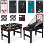 13-in-1 Combo Game Table Set w/ Ping Pong Foosball Basketball Air Hockey