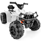 12V Kids Ride-On 4-Wheeler Quad ATV Car w/ 2.4mph Max Bluetooth Headlights