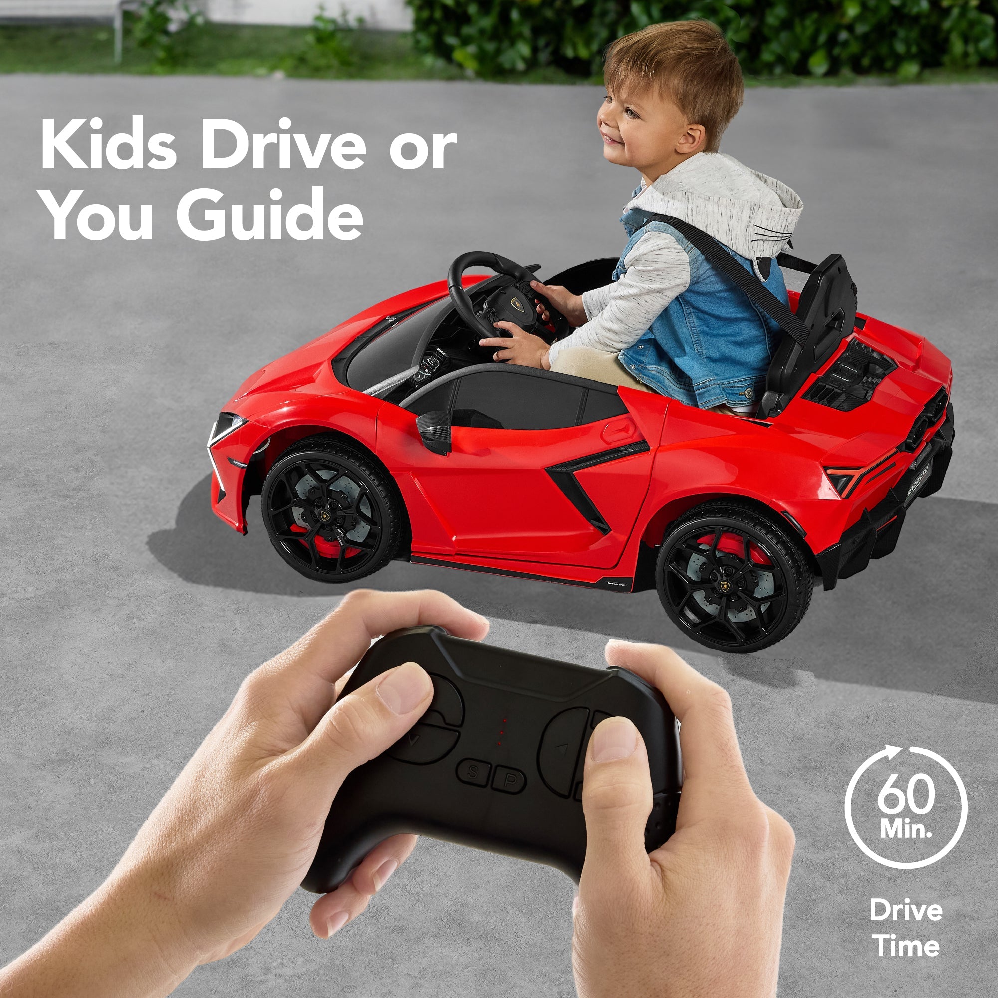 12V Kids Ride-On Car Officially Licensed Lamborghini Revuelto w/ Remote