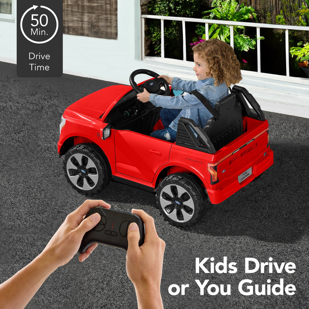 12V Kids Ride On Car Officially Licensed Ford Lightning w/ Remote 2 Speeds