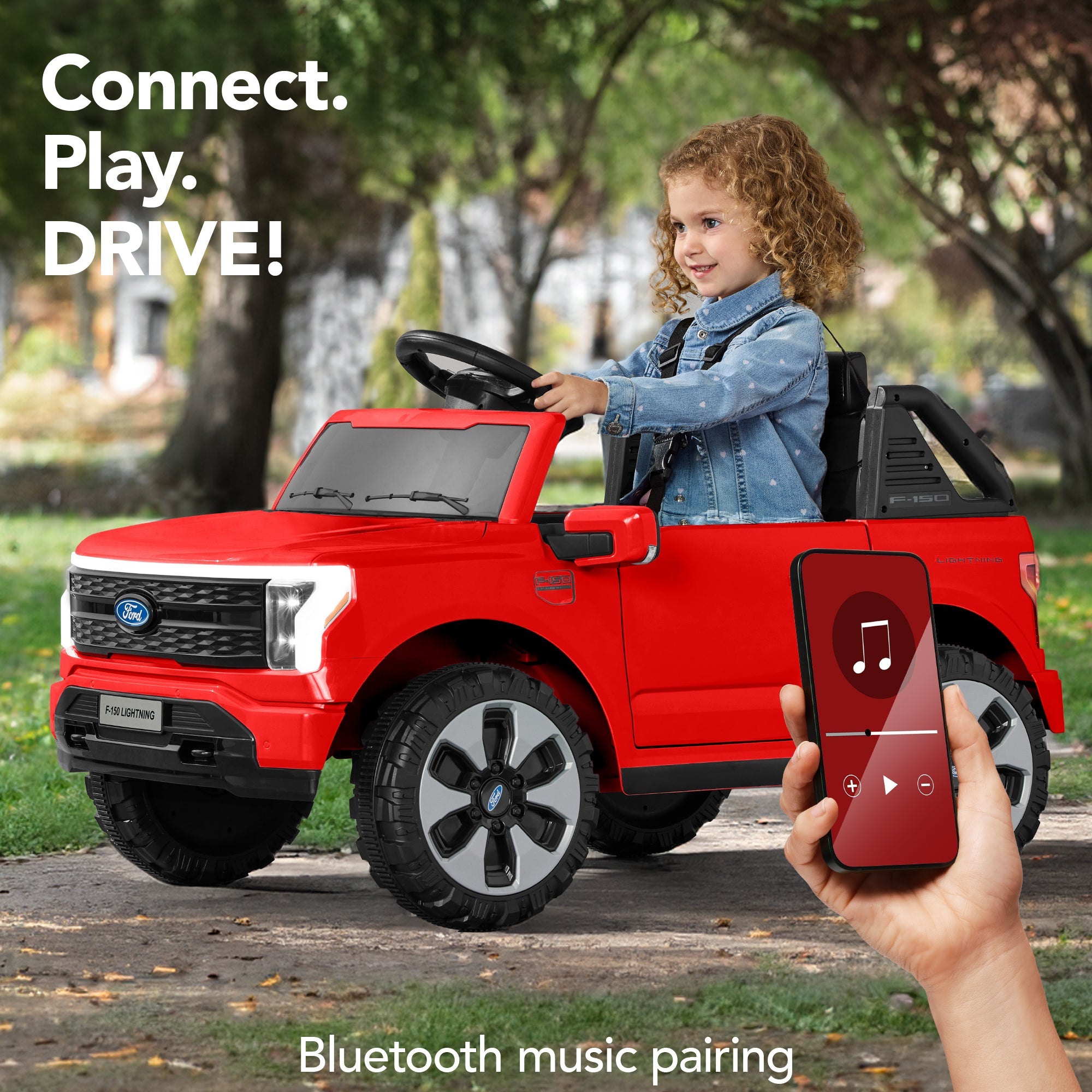12V Kids Ride On Car Officially Licensed Ford Lightning w/ Remote 2 Speeds