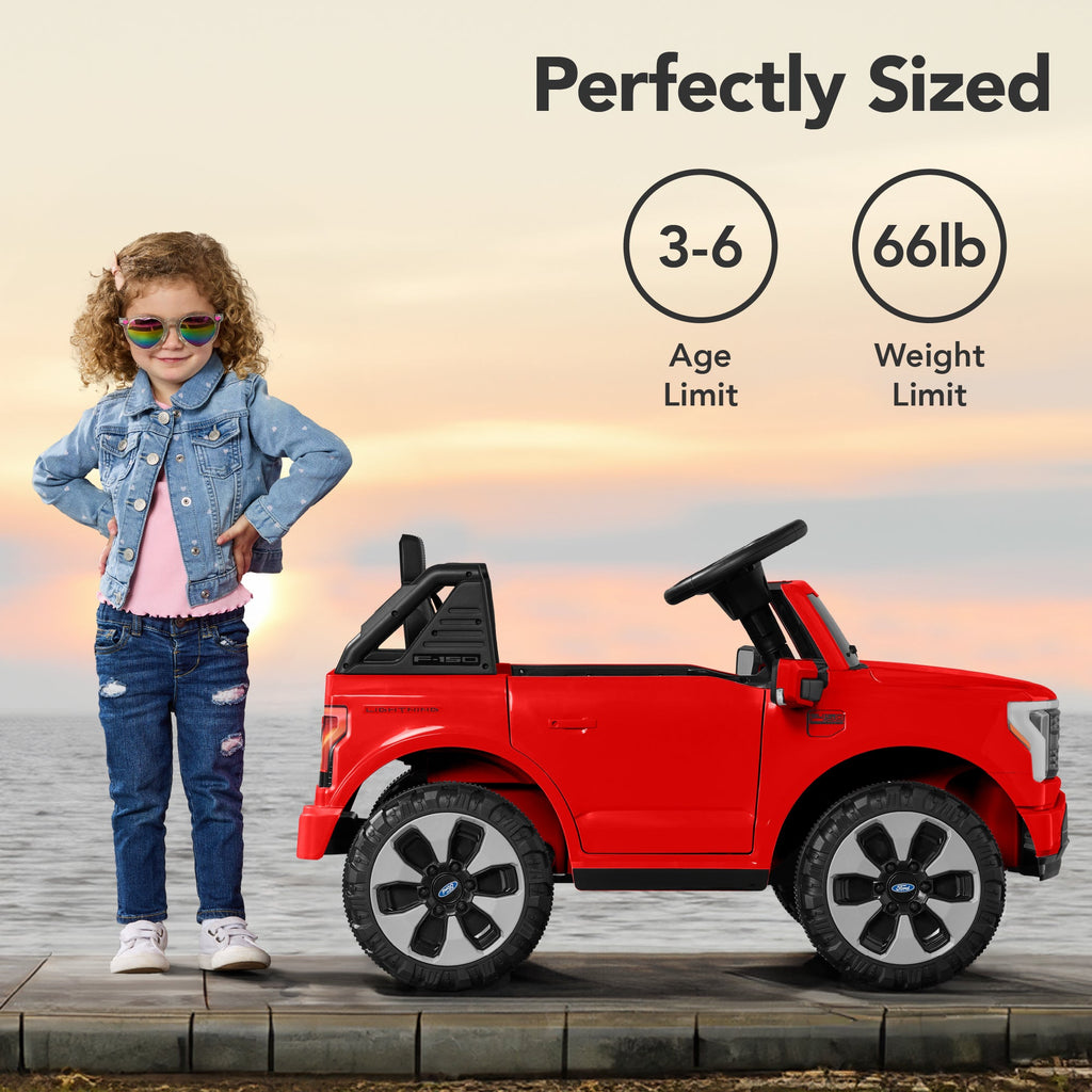 12V Kids Ride On Car Officially Licensed Ford Lightning w/ Remote 2 Speeds