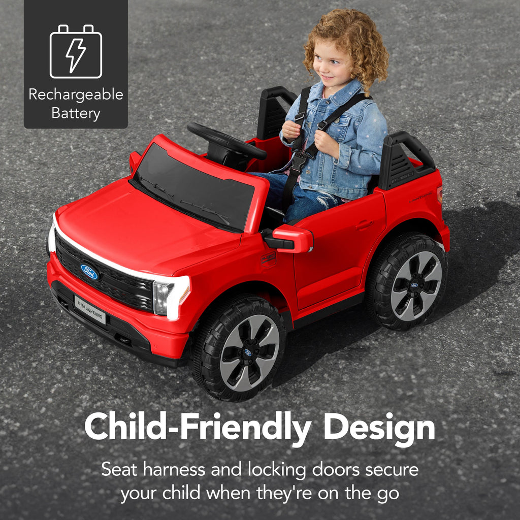 12V Kids Ride On Car Officially Licensed Ford Lightning w/ Remote 2 Speeds