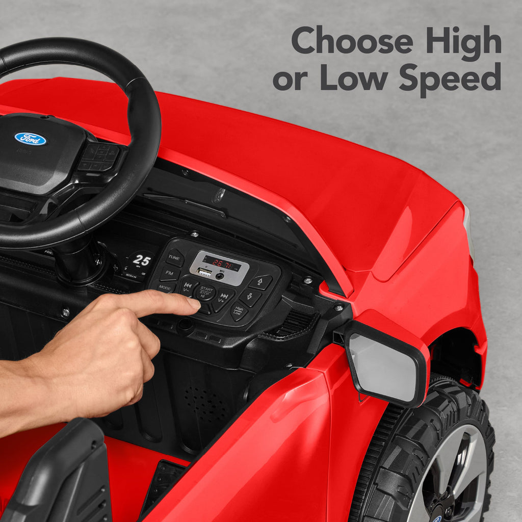 12V Kids Ride On Car Officially Licensed Ford Lightning w/ Remote 2 Speeds